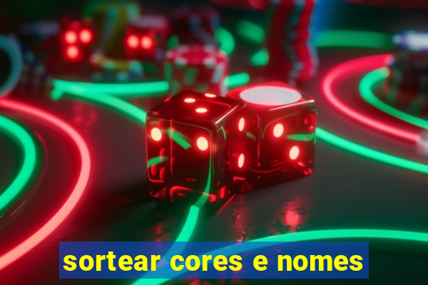 sortear cores e nomes